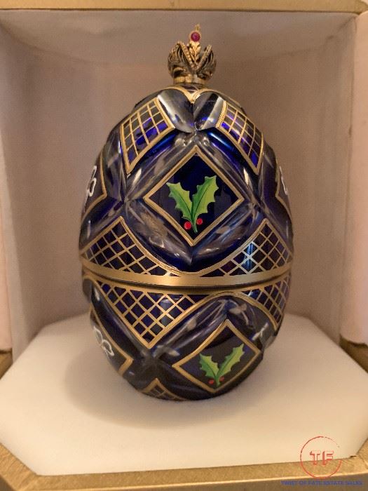 FABERGE "Winter Egg" by Theo Faberge with Original Display Box - No483/750