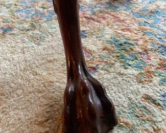 Antique Tiered Pie Crust Table with Claw Feet