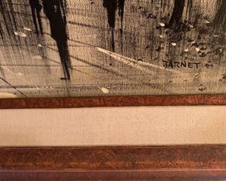 Original Oil on Canvas by BARNET