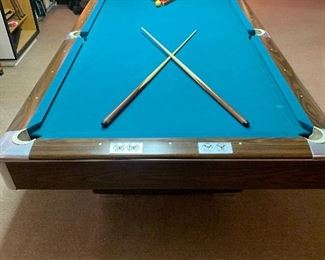 Vintage Macon Billiards Supply Pool Table