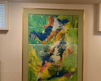 Large Numbered Serigraph "Match Point" by LEROY NEIMAN - 260/300
