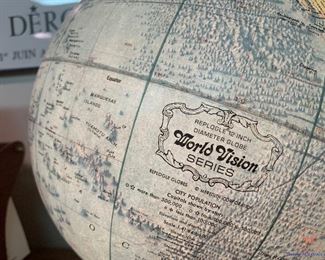 Vintage 12" Replogle Light Up Globe