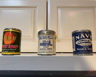 Vintage Snuff Tins