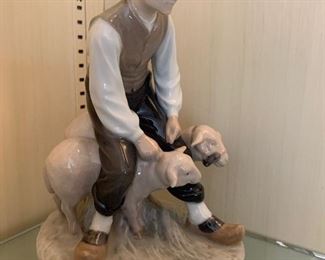 Royal Copenhagen Danish Porcelain Figurine - Farmer with Sheep #627