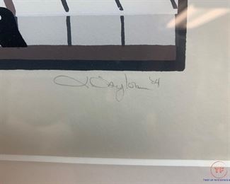 "Penguin Roll Blues" Limited Edition Watercolor 31/35 by TAYLOR