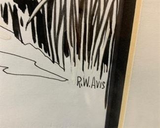 Original Sheet Music Cover Art by RW DAVIS