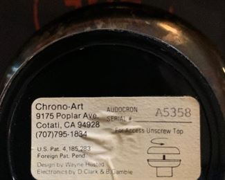 MCM Chrono Art Clock by WAYNE HUSTED