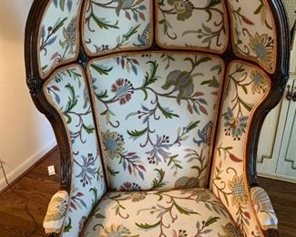 Vintage Hollywood Regency Balloon / Canopy Chair