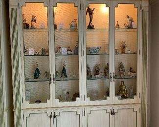 Custom 7 1/2' Tall Custom Lighted Curio Cabinets