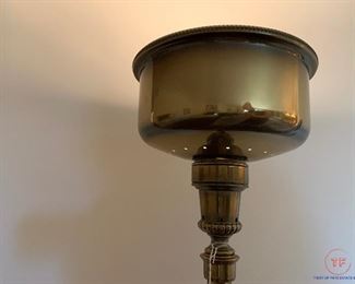 Antique Brass Lamp with Sliding Power Shaft