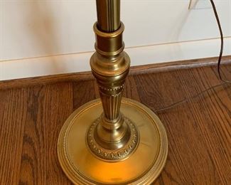 Antique Brass Lamp with Sliding Power Shaft