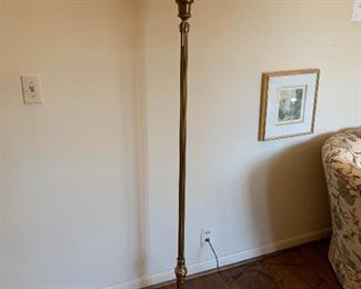 Antique Brass Lamp with Sliding Power Shaft