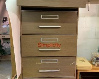 Vintage Fabric Pattern Cabinet