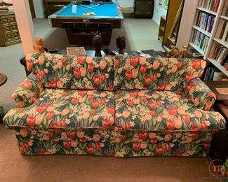 Vintage Tulip Pattern Custom Love Seat