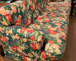 Vintage Tulip Pattern Custom Love Seat