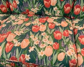 Vintage Tulip Pattern Custom Couch