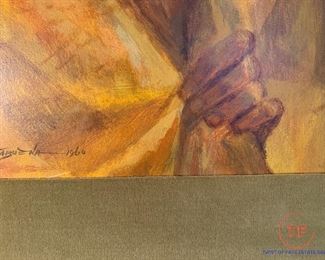 Original Neo Realist Acrylic Painting "Young Girl" by ROMEO VILLALVA TABUENA