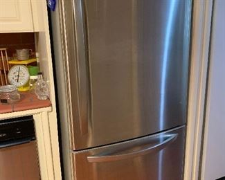 LG Stainless Steel Refrigerator with Chest Freezer
