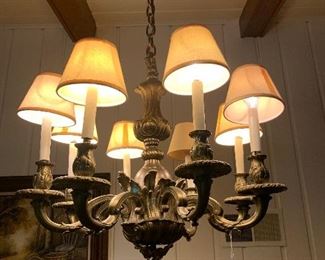 Vintage Brass Hanging Lamp