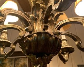 Vintage Brass Hanging Lamp