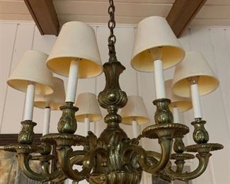 Vintage Brass Hanging Lamp