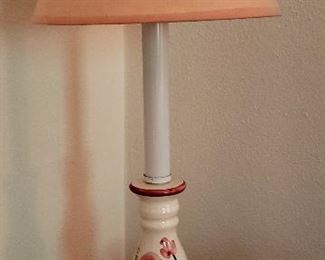 Lamp with matching candle holders