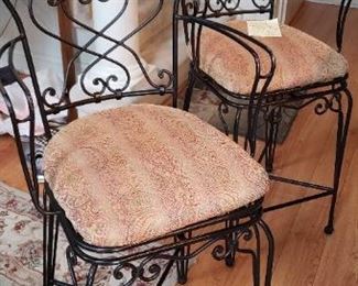 IRON COUNTER HEIGHT KITCHEN STOOLS...$150  EACH