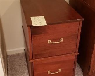 WOOD FILE CABINET $85