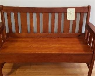 WOODEN STORAGE BENCH...$150