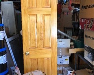 Wood Door One of a Pair