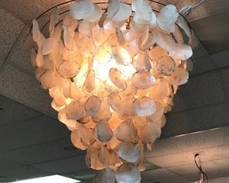 Capiz Shell Chandelier originally $4500 sale price $1750. Gorgeous!