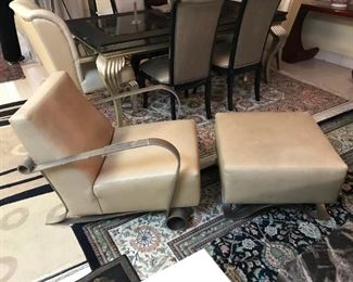 Therien Studio Workshops Waldorf Lounge Chair with Ottoman. Sale price $2250. Work of art!