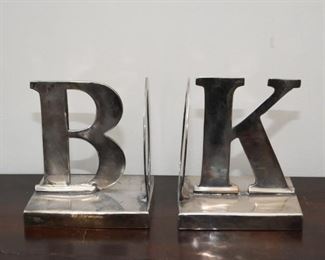 $20 -Department 56 Metal Bookends - 5.25" H