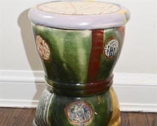 $85 - Ceramic / Pottery Stool - 16" H