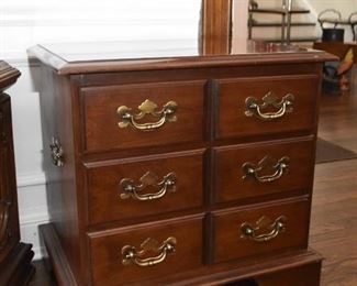 $65 - Side Table / Nightstand (3 Drawers) - 22" L x 16" W x 22" H