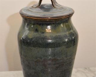 $35 - Studio Pottery Jar - 10.5" H