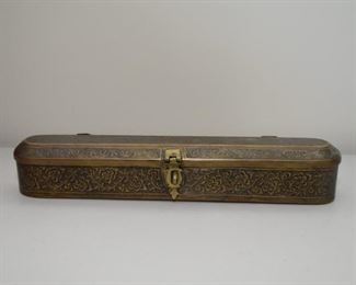 $35 - Brass Box - 12" L x 2.25" W x 2.25" H
