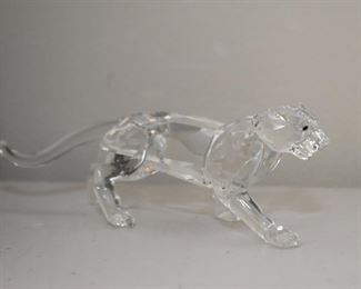 $45 - Swarovski Crystal Leopard Miniature / Figurine (with box)