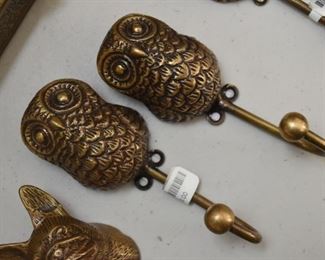 $10 for Pair - Pair of Owl Wall Hooks