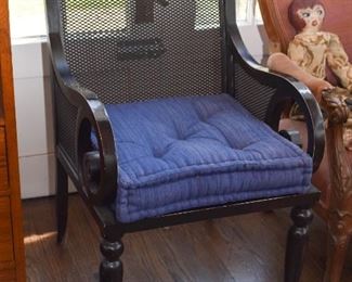 $75 - Metal Smith & Hawken Armchair with Mesh Back & Sides