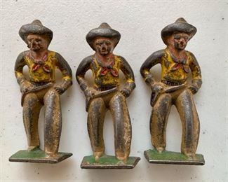 $9 for set - Vintage Lead Toy Cowboys, Set of 3
