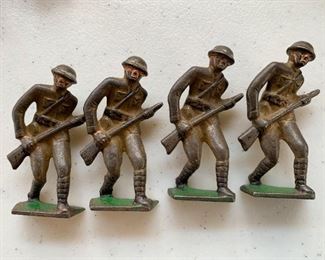 $15 for set - Vintage Lead Toy Soldiers, Set of 4