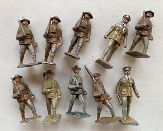 $30 for set - Vintage Lead Toy Soldiers, Set of 10