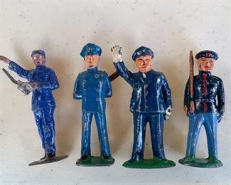 $20 for set - Vintage Lead Toy Policemen, Set of 4