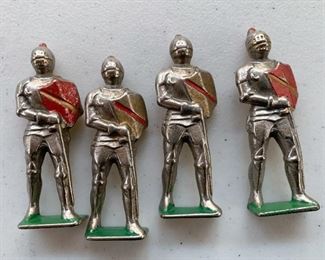 $20 for set - Vintage Lead Toy Knights, Set of 4