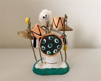 $25 - Mexican Folk Art Day of the Dead Drummer Figurine