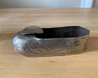 $20 - Chinese Silver Shoe Ashtray