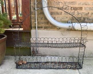 $48 - Metal Wire Garden Accessory / Hanging Shelf