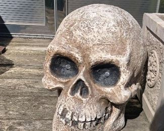 $12 - Halloween Decor - Large Resin Skull
