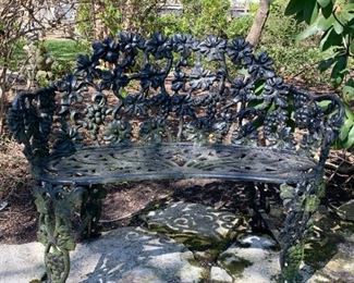 $350 for Set of 3 Pieces - Heavy Iron Garden Seating (2 Side Chairs & Settee)